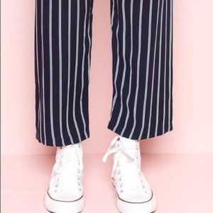 Brandy Melville high rise striped flowy pants